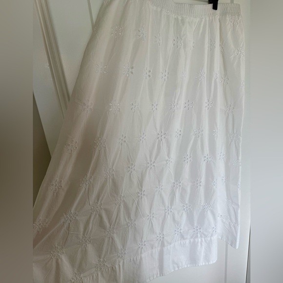 A New Day White Pleated Maxi Skirt Casual Resort Wear - Picture 4 of 7